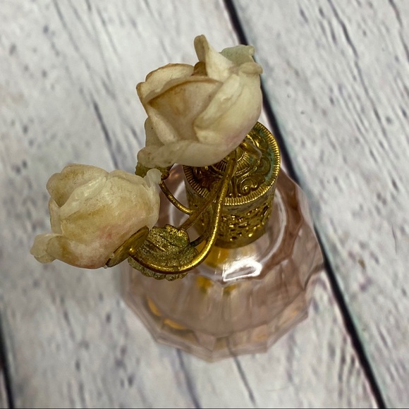 Vintage Tompadour pink rose gold perfume bottle - Picture 6 of 8